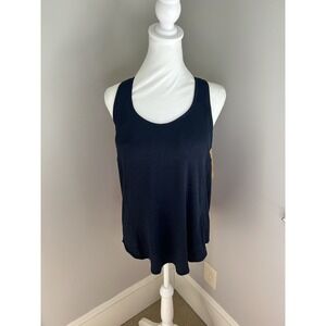 Athleta‎ Hullabraloo Navy Coral Support Tank Top 38C NWT